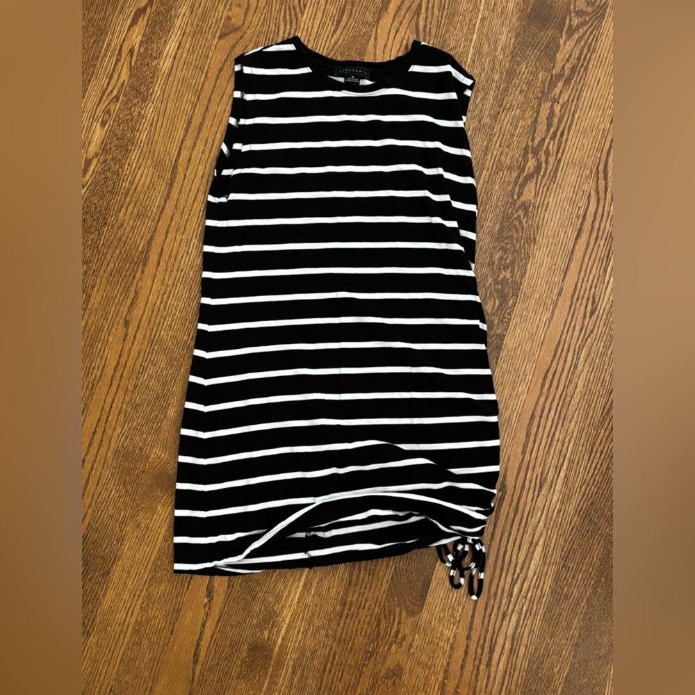 Sanctuary Black and White Striped Mini Dress
